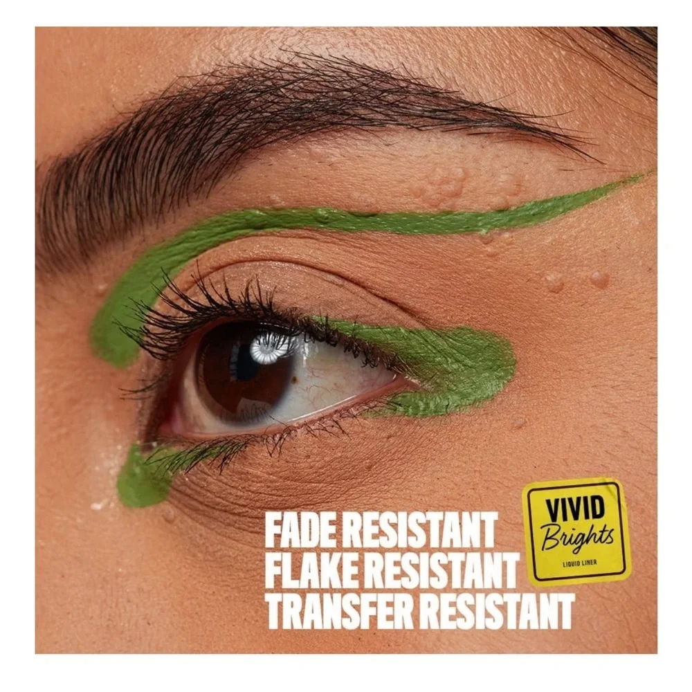 Ghosted Green | NYX Vivid Brights Liquid Eyeliner - Vibrant Green
